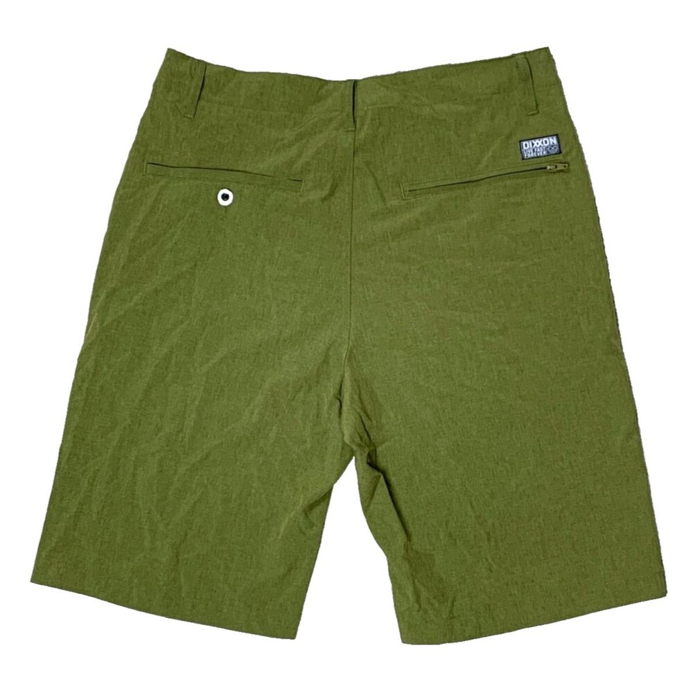 Dixxon Shorts Live Fast Forever Men's 30 Hybrid Performance Stretch Olive Green